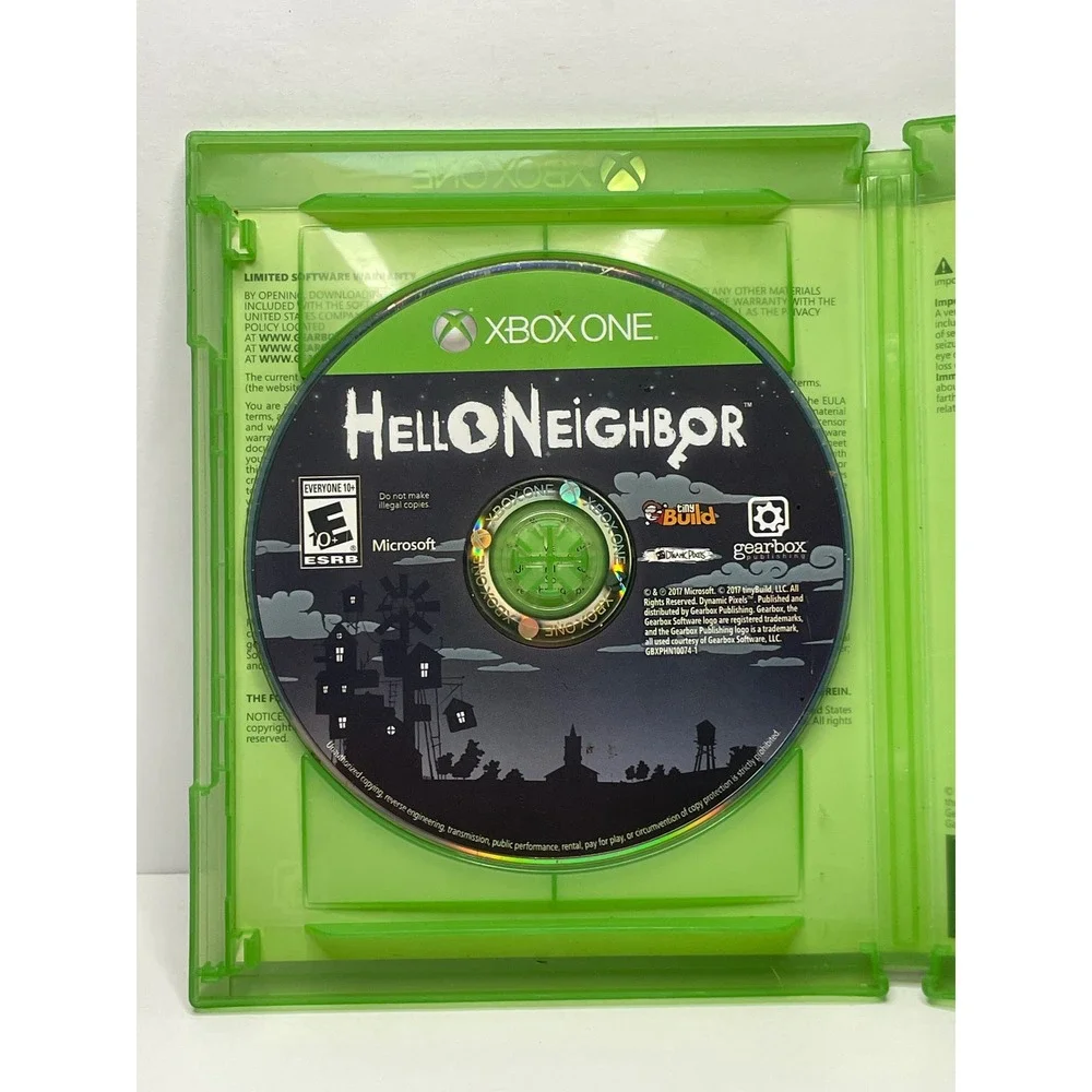 Hello Neighbor Xbox One Stealth Horror Game Gearbox tinyBuild 4K Ultra HD E10+